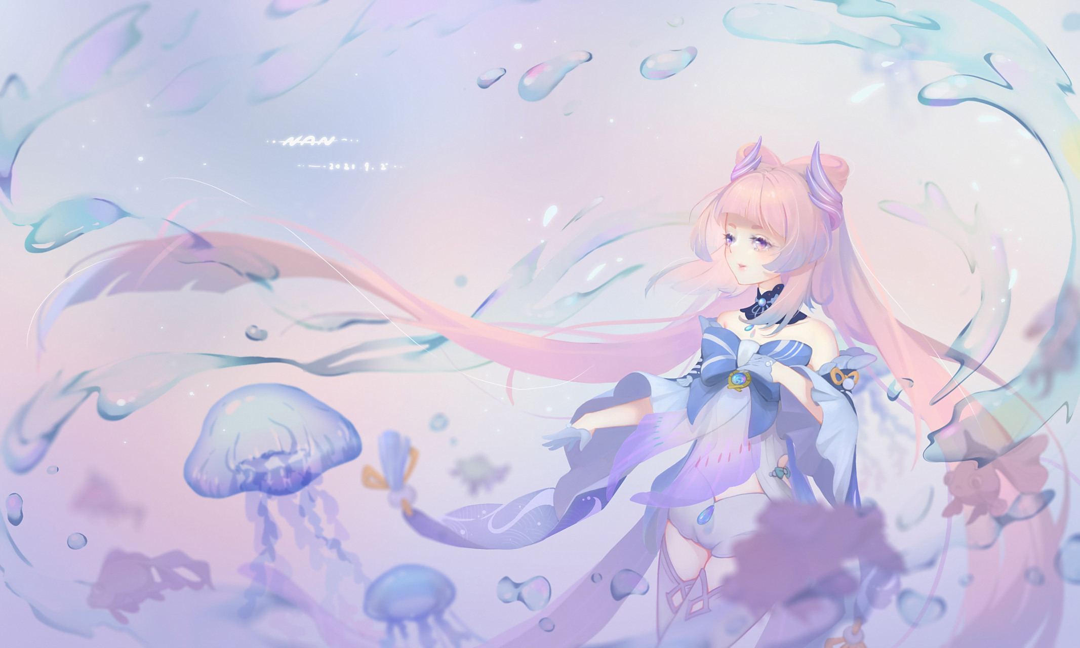 虽然下班了,不耽误摸鱼,是心海美人鱼.[大笑] 画师:霜原云雀