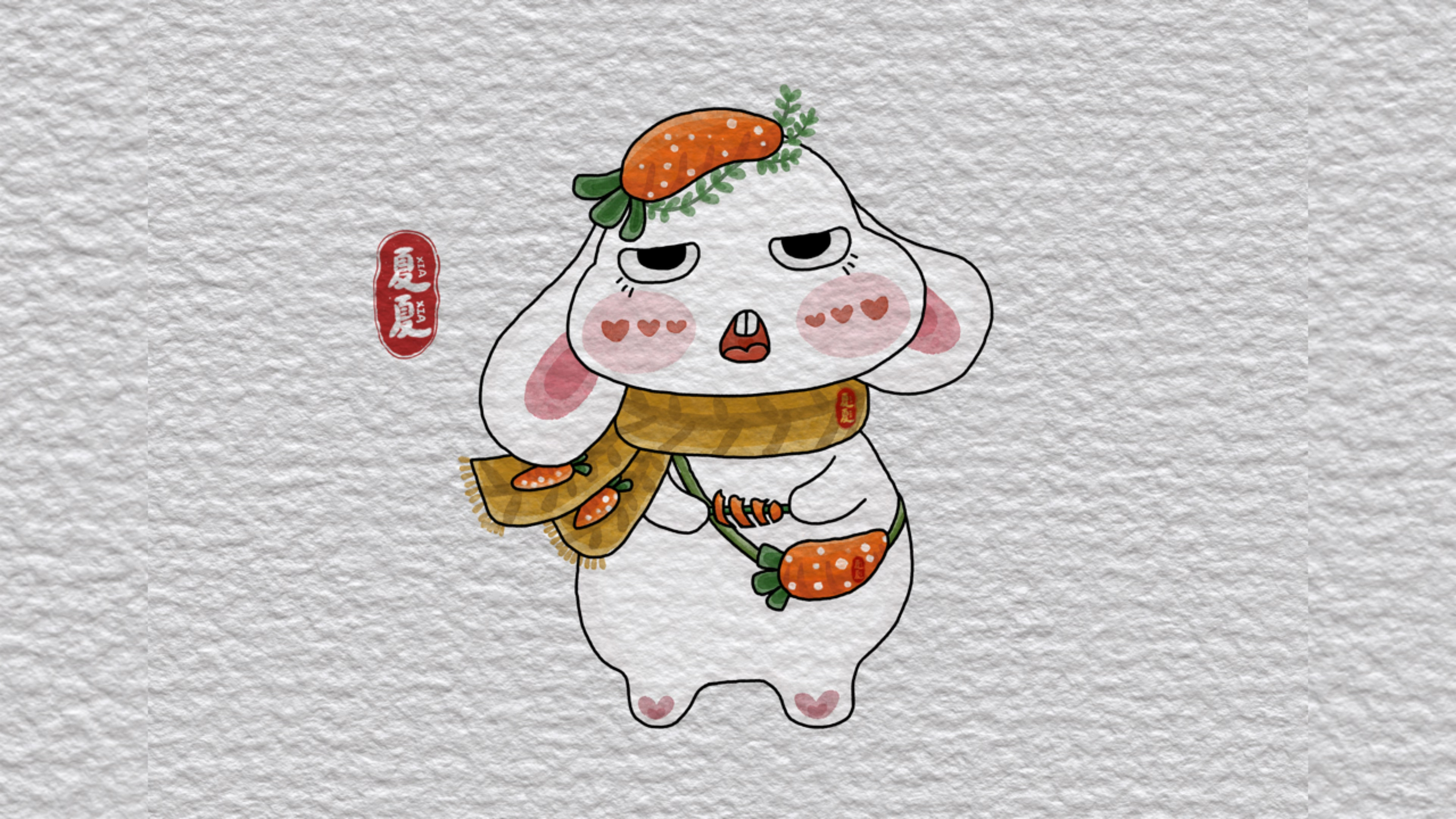 简笔画小白兔的简单绘画