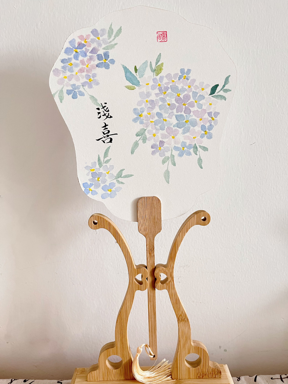 手绘团扇,绘画爱好者!