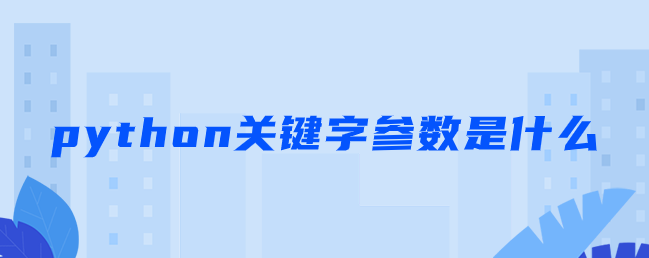 什么是 python 关键字参数