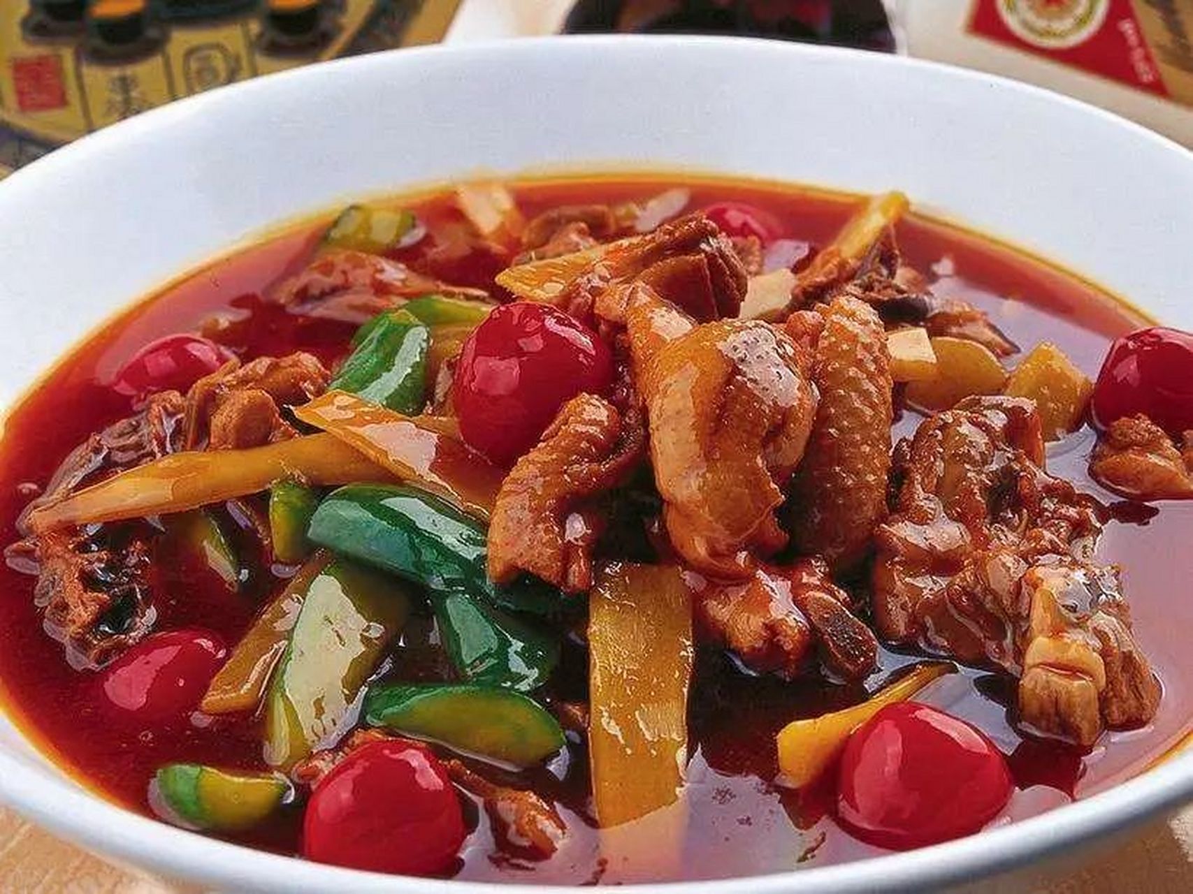 魔芋烧鸭  食材  主料:魔芋 400克,鸭子半只.