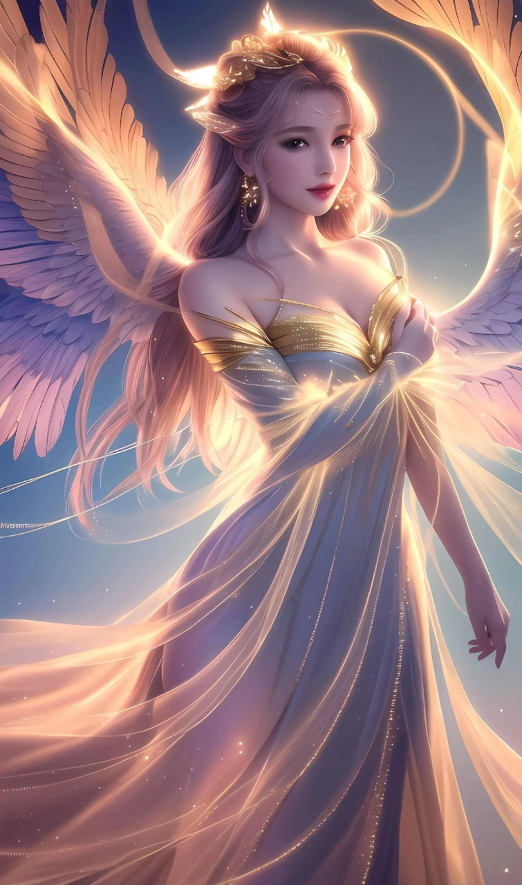 太阳女神!#绘画