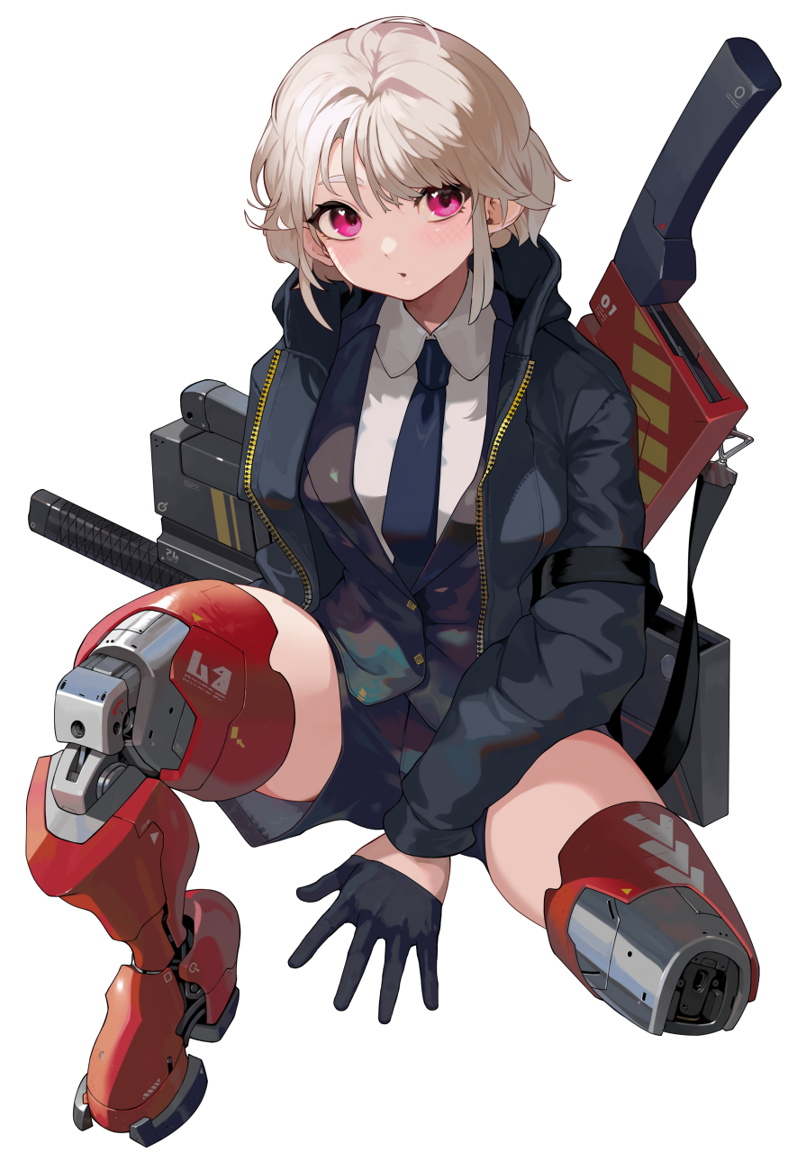 酷酷的机械娘#二次元#  画师:ゆにまる