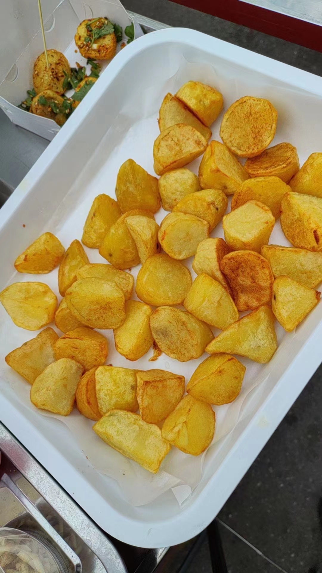「香炸土豆块」,外焦里糯,浓香暴击,点燃食欲,开始摆摊啦