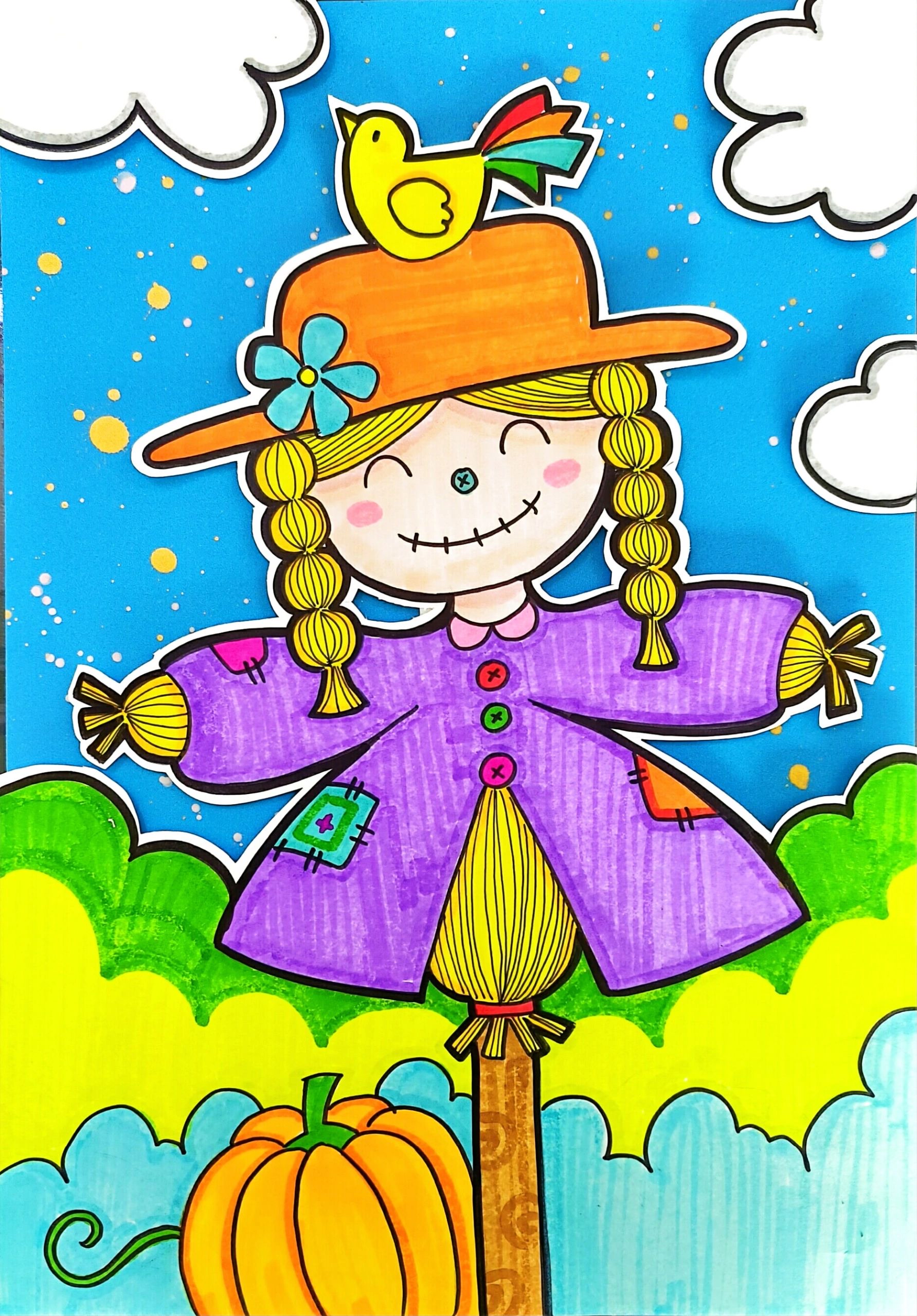 儿童画线稿分享