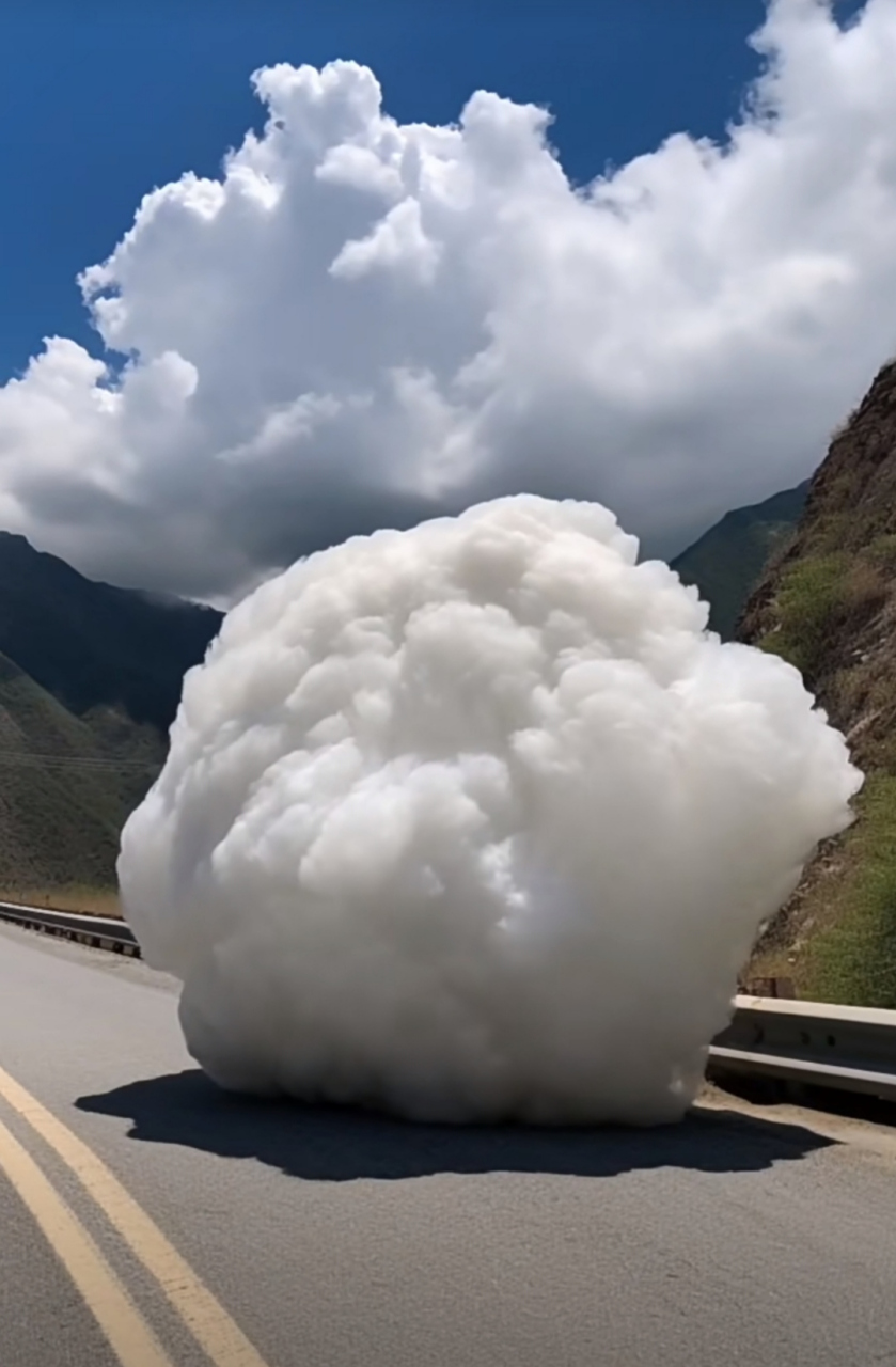 这是第三次见到,天上的云掉地上了,你们见过吗#中