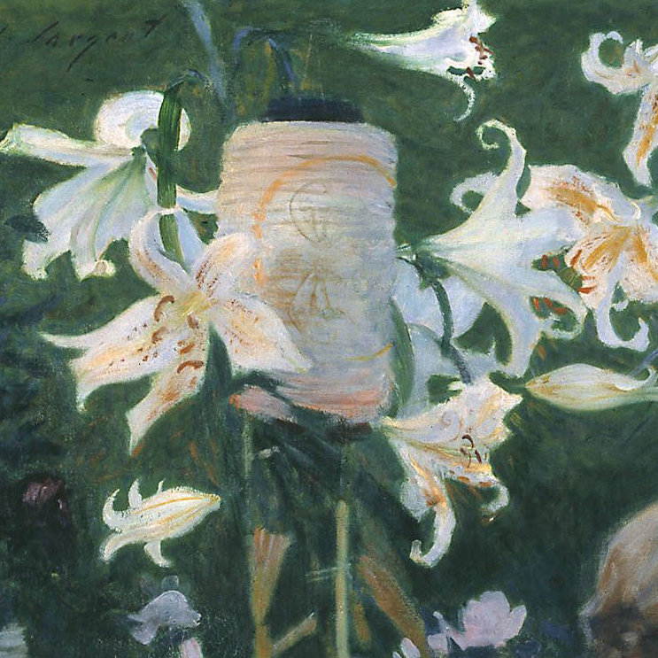 萨金特(john singer sargent)笔下的《康乃馨,百合花与玫瑰花》