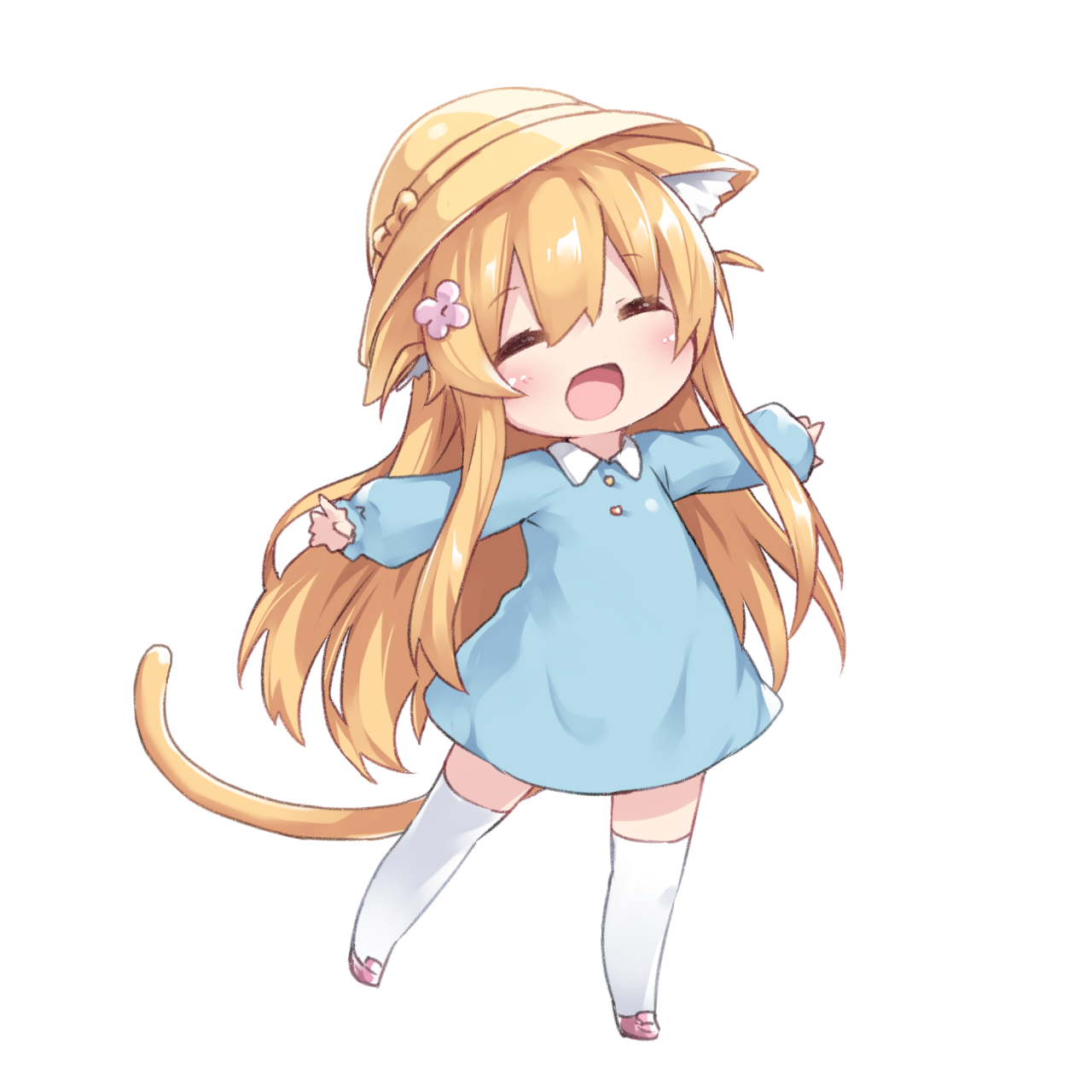 画师:玉瀬たま,金发猫耳小萝莉#二次元美图# #我爱二次元# #二次元萌