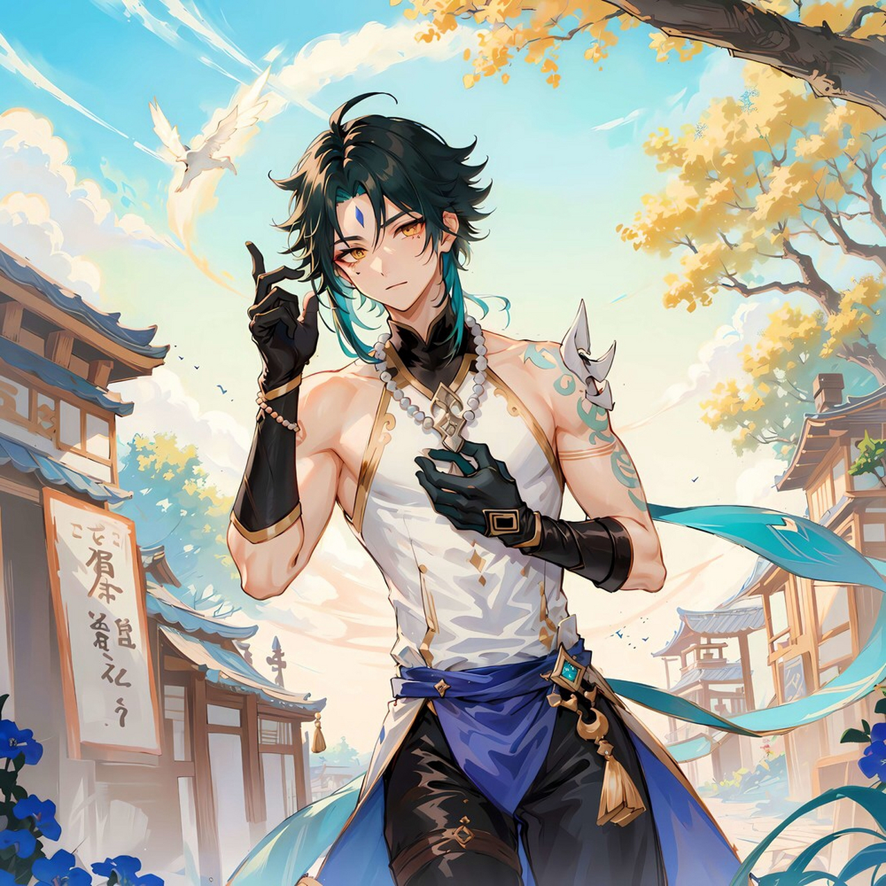 帝君,魈的8k壁纸#原神# #原神魈#