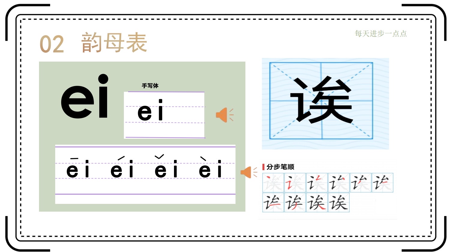 4漢語發音篇:韻母ai ei ui 用法圖文|老人認字|拼音