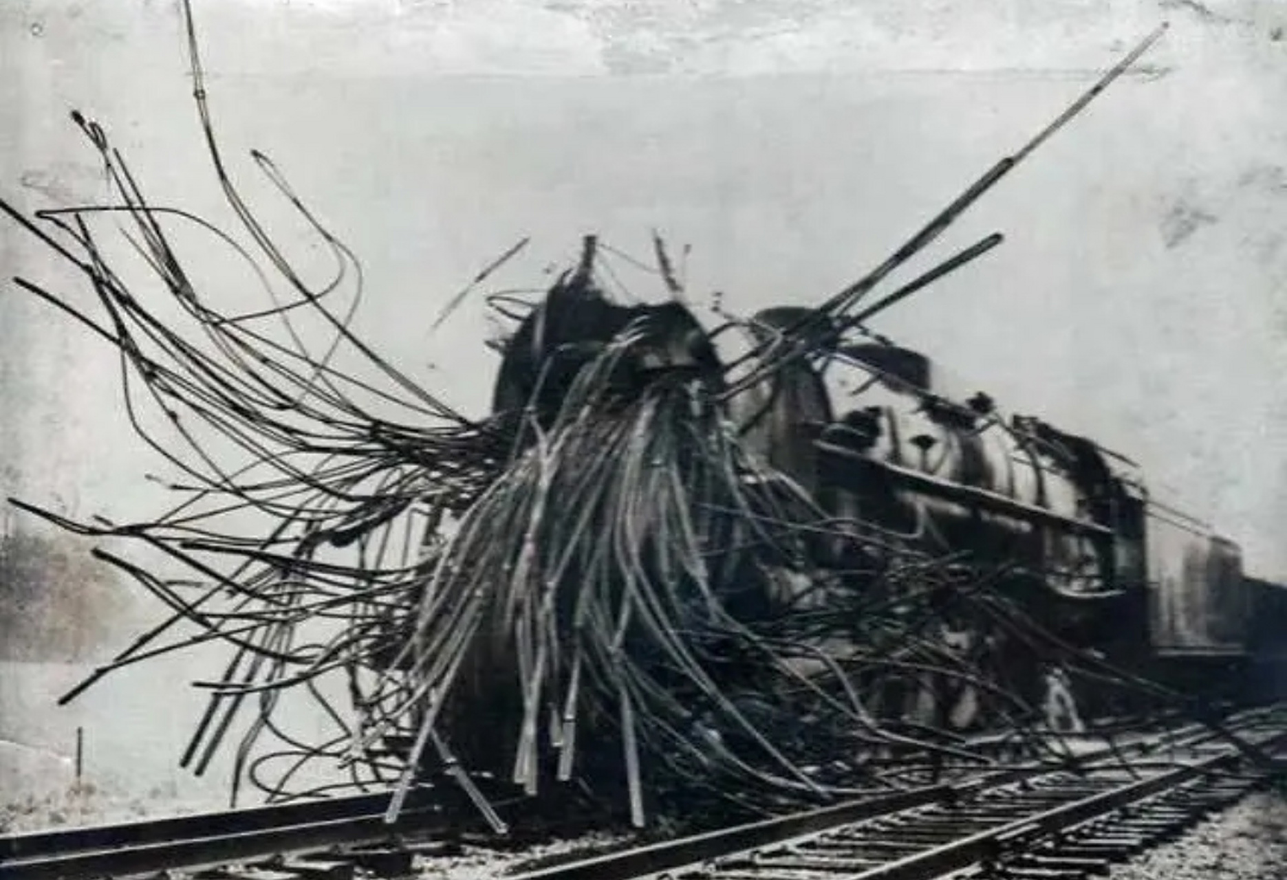 这就是蒸汽机车在锅炉爆炸后的模样.