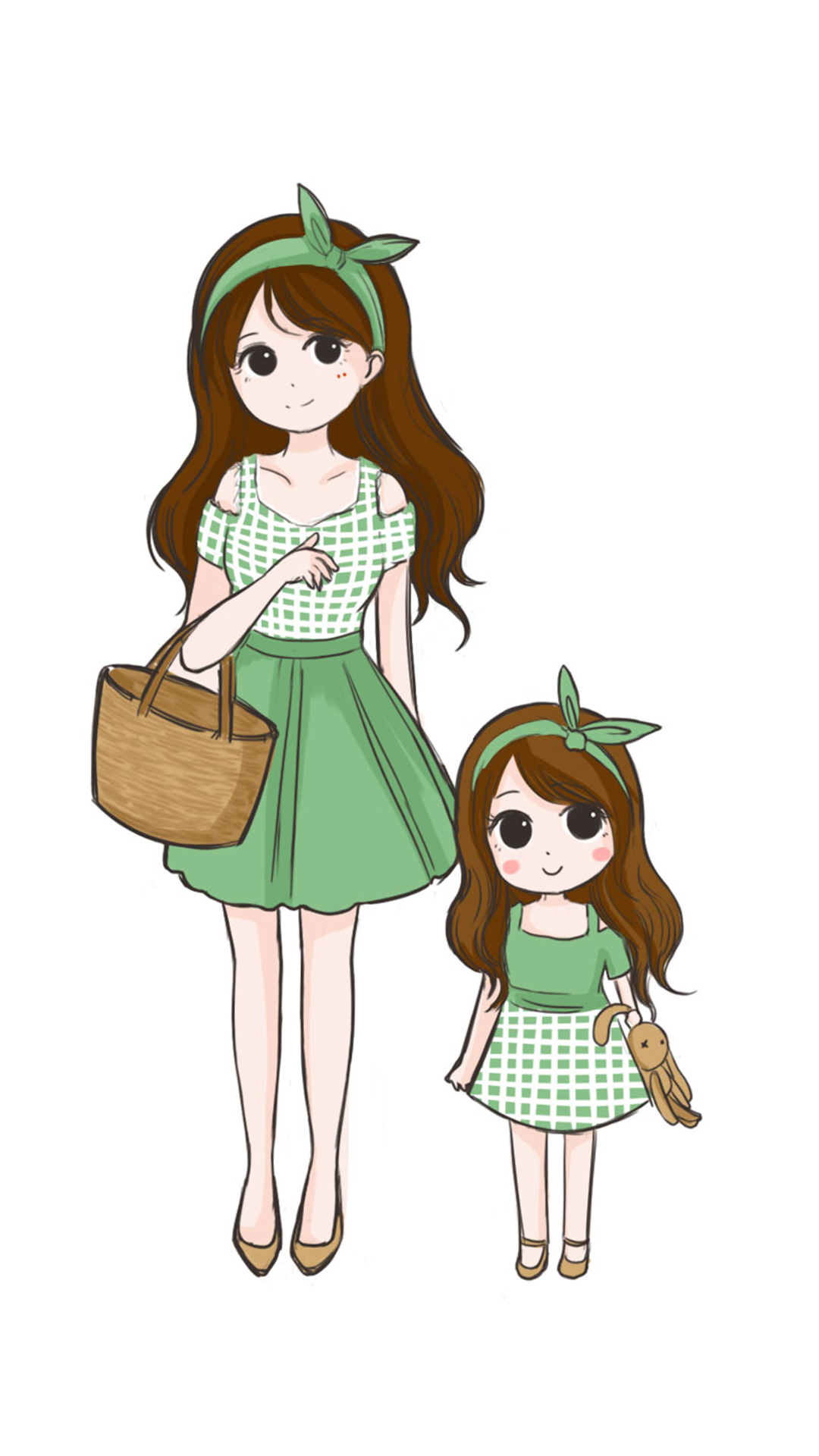 手机屏保,暖心亲子装手机屏保