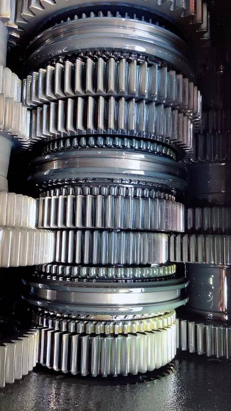 法士特12档变速箱内部结构主箱带同步器-度小视