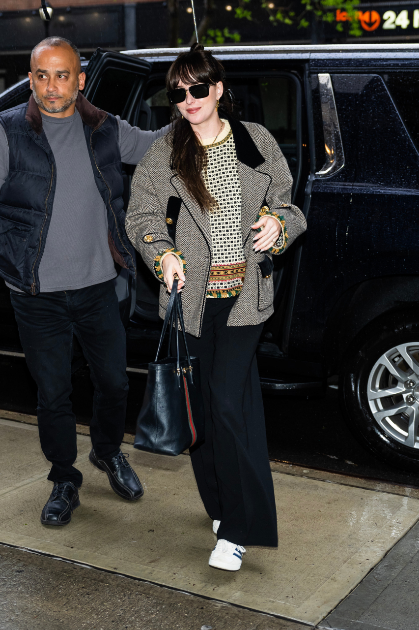 达妹dakotajohnson纽约街拍