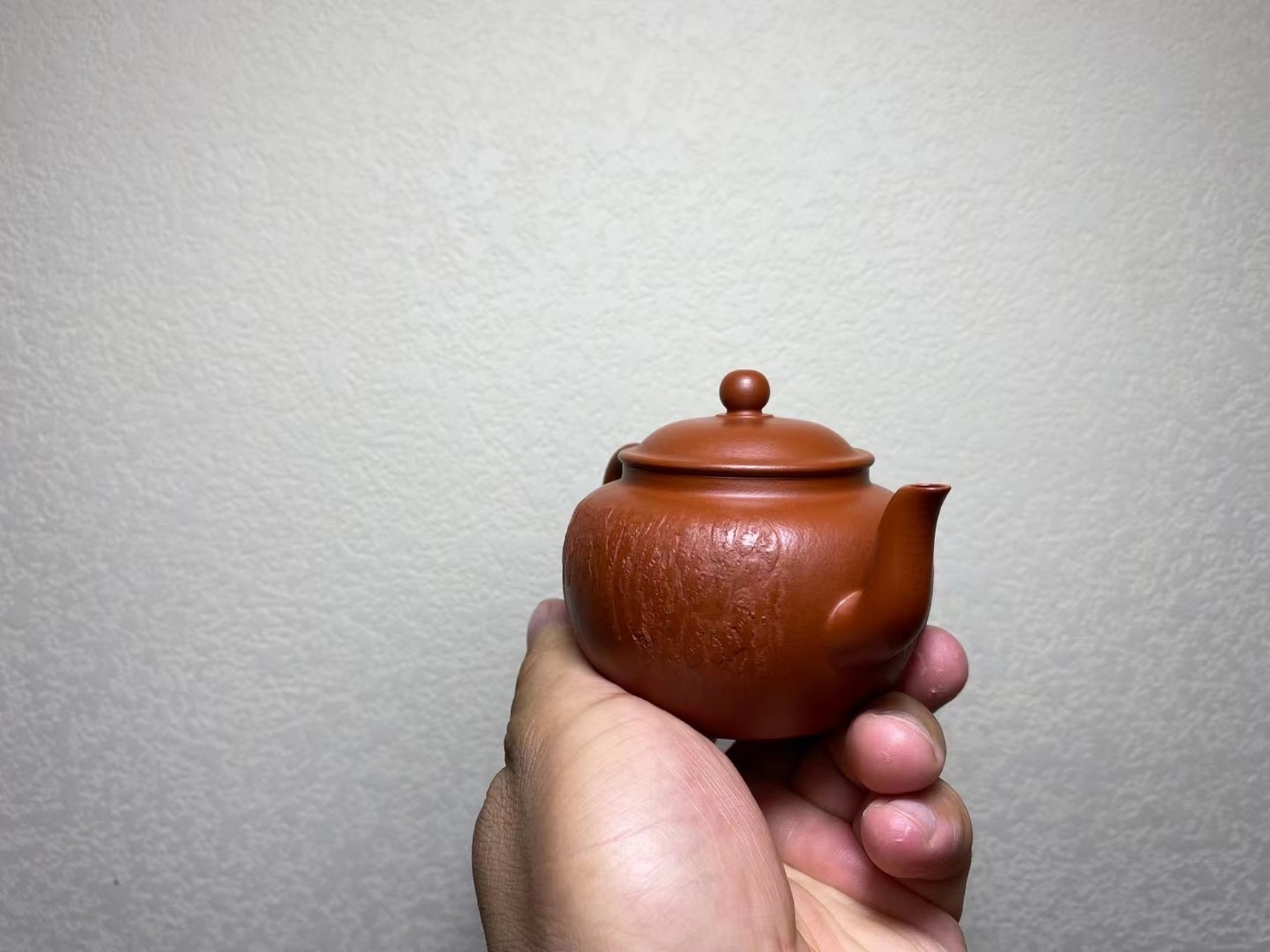 朱泥界·秦巡新品61宫灯壶#紫砂壶# #全手工#  赵庄老朱泥,125cc 壶