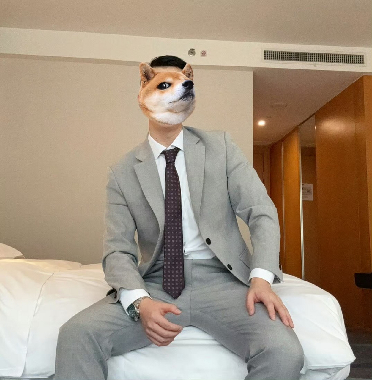 正装男不露脸系列,灰色正装确实很高级,谁穿谁好看