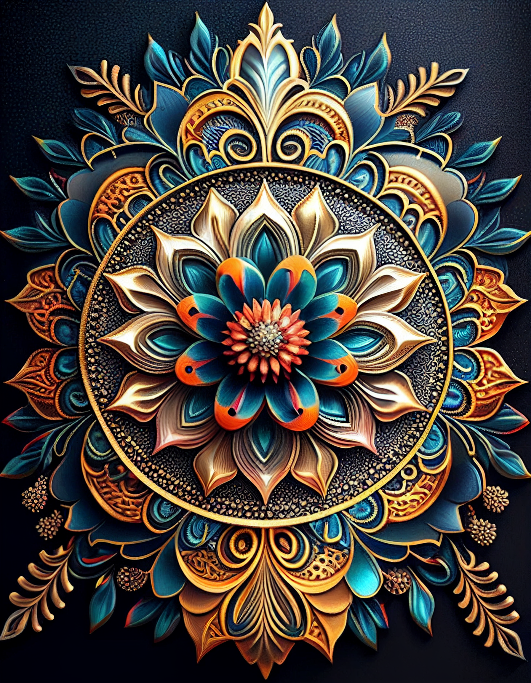 张张精彩的原创彩色曼陀罗