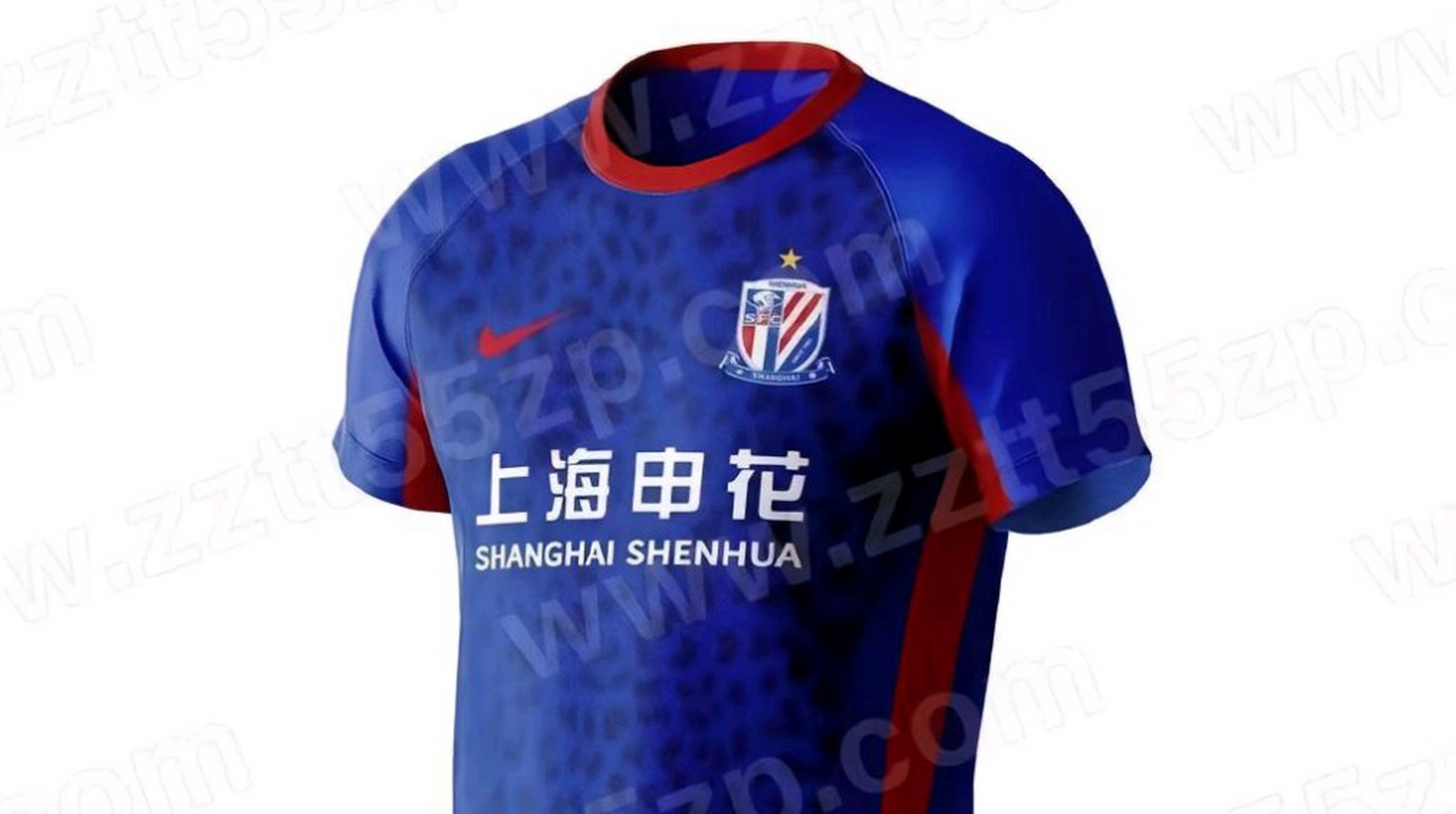 申花新赛季球衣首次亮相赛场,蓝色豹纹占据球衣主体 在刚刚开始的申花