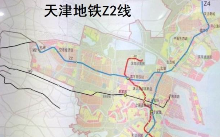 天津z2地铁线路图公示图片