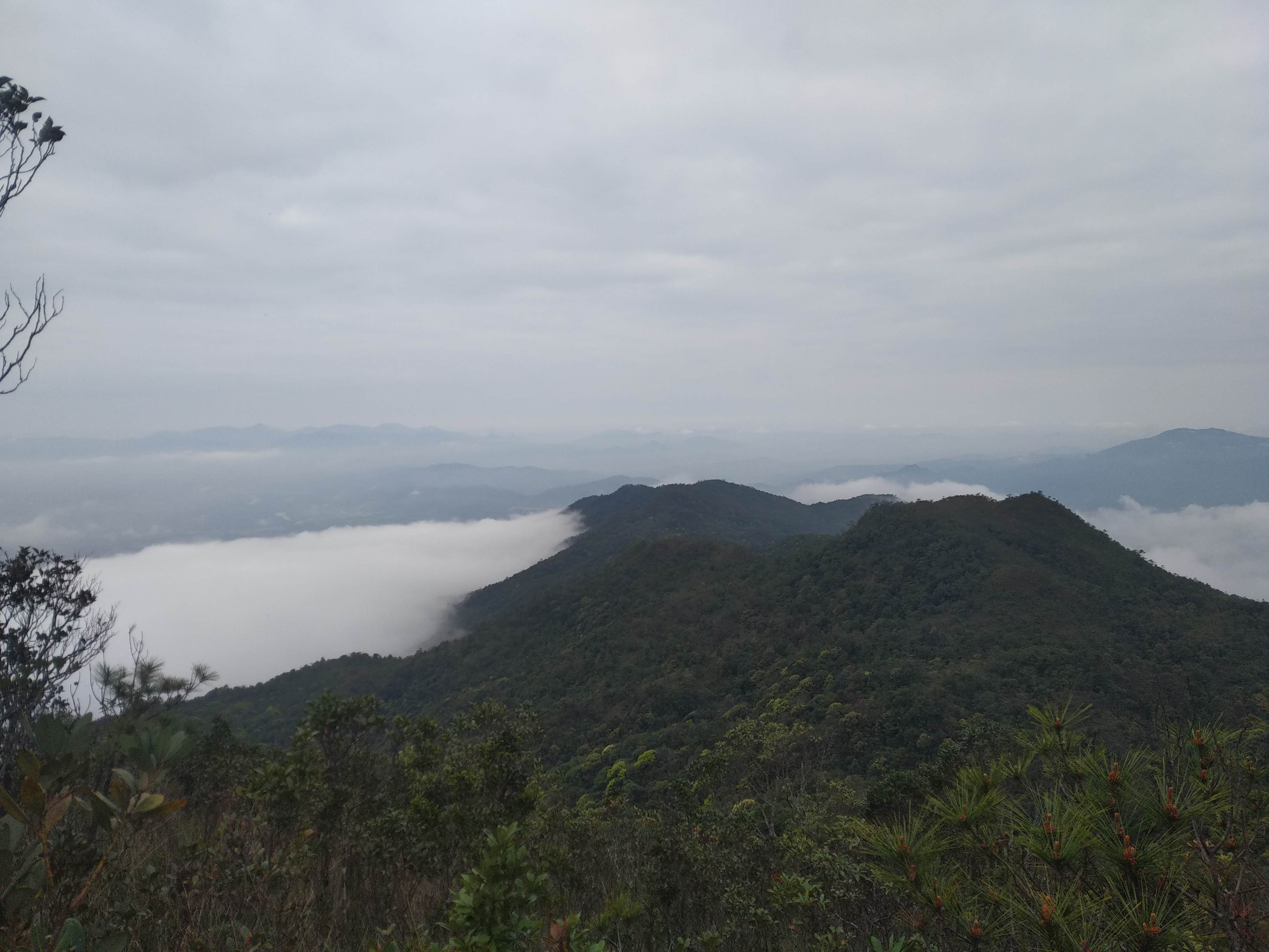 53~55,2019年廣東千米山峰第1人穿越惠州石簡山白馬山馬頭峰