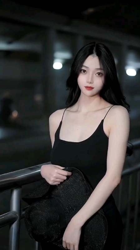 小姐姐黑色吊带裙秀长腿,颜值身材并重!-度小视