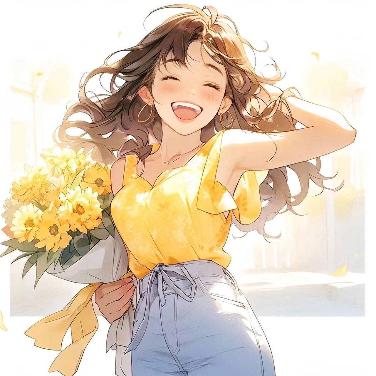 幸福快乐到发光的女孩, 愿最甜的笑容影响到每一个刷到的你