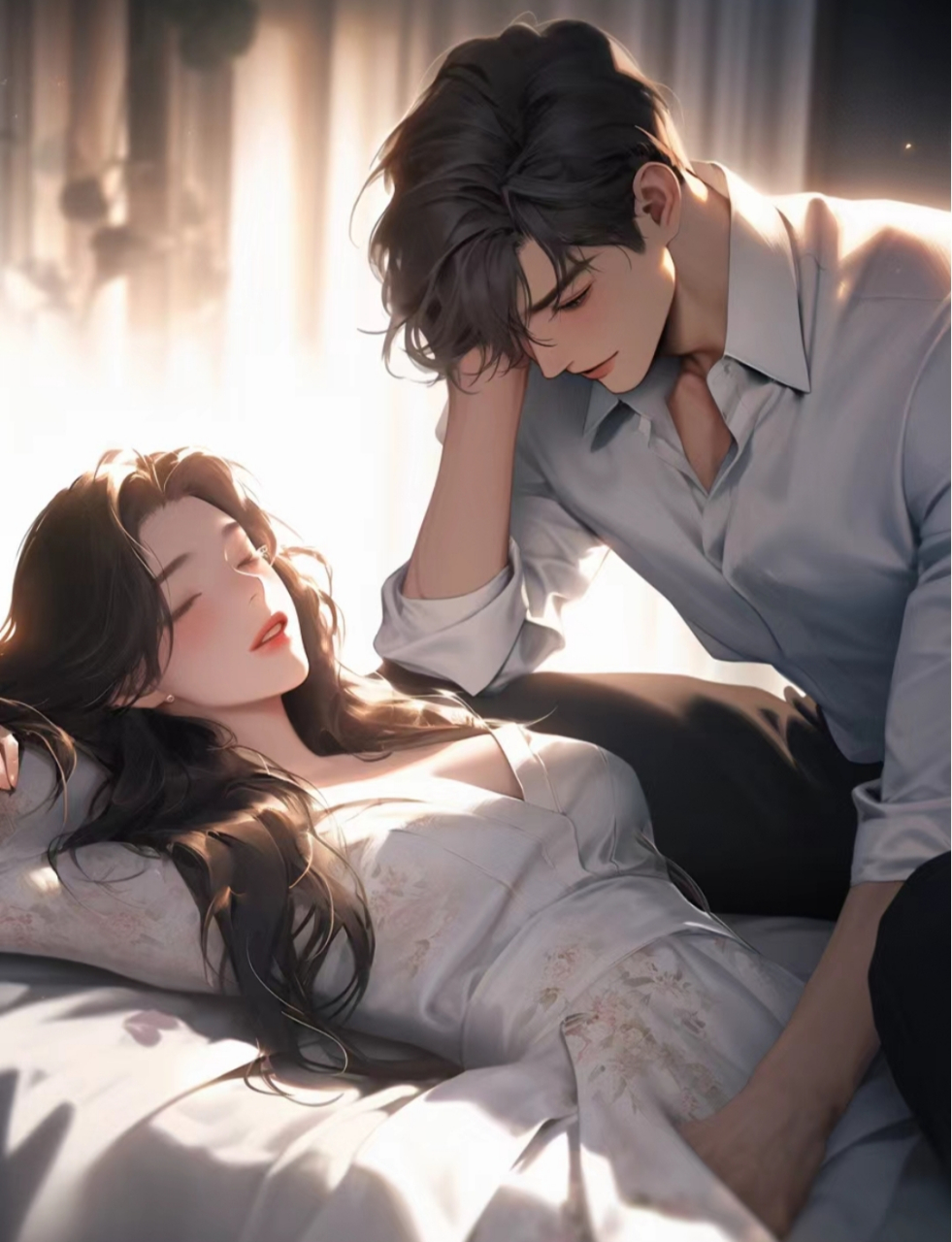 霸总与娇妻#ai绘画