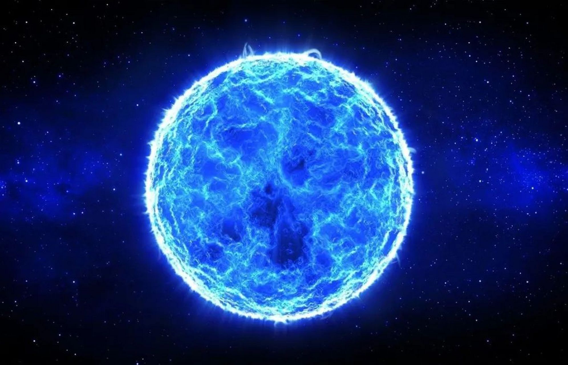 宇宙中有些天生质量较大的恒星被称作蓝巨星,蓝超巨星.