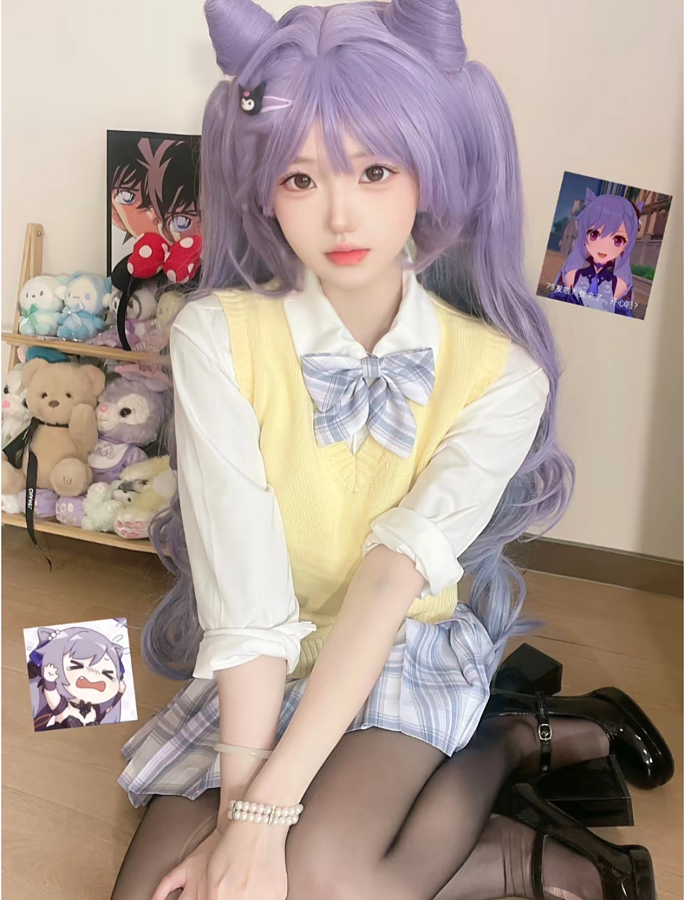 《原神》刻晴cos制服jk水手服 刻晴,米哈游出品的游戏《原神》及其