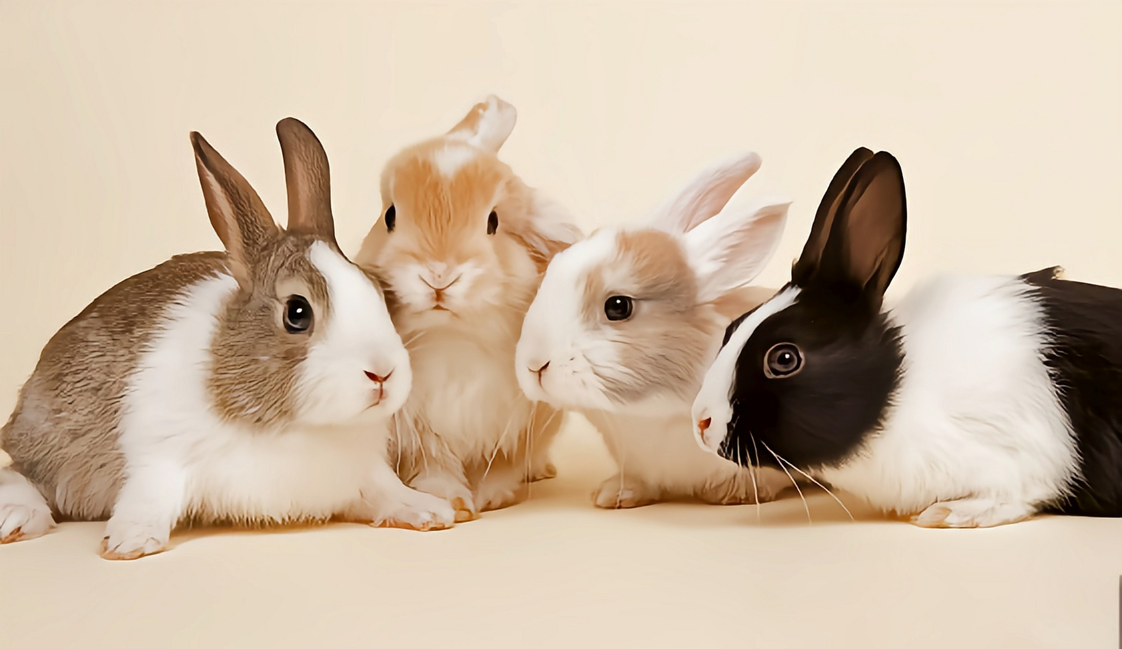 每天认识一种动物——荷兰兔 荷兰兔是非常受欢迎的小型宠物兔,体色