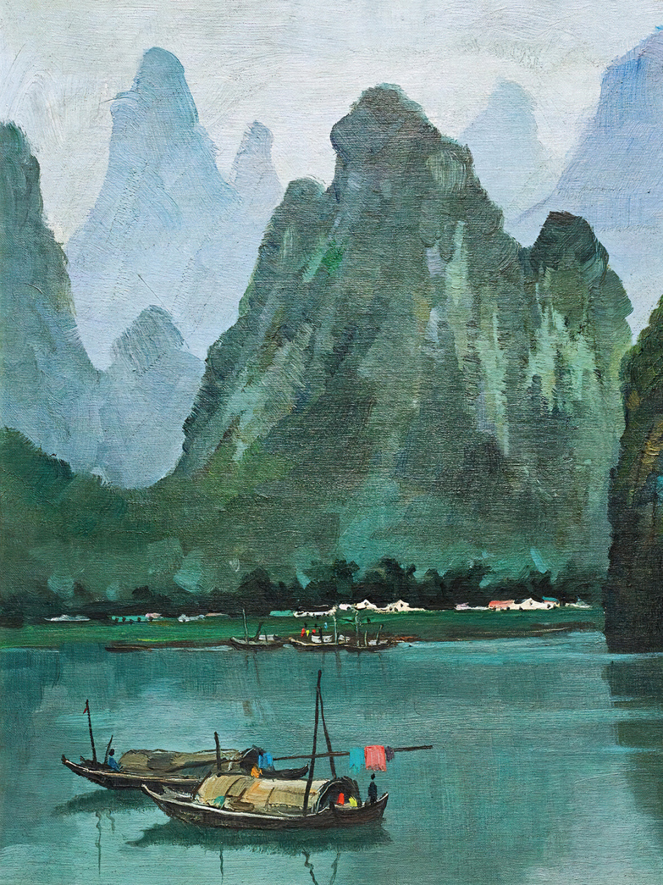 艺术美学——吴冠中油画作品欣赏!