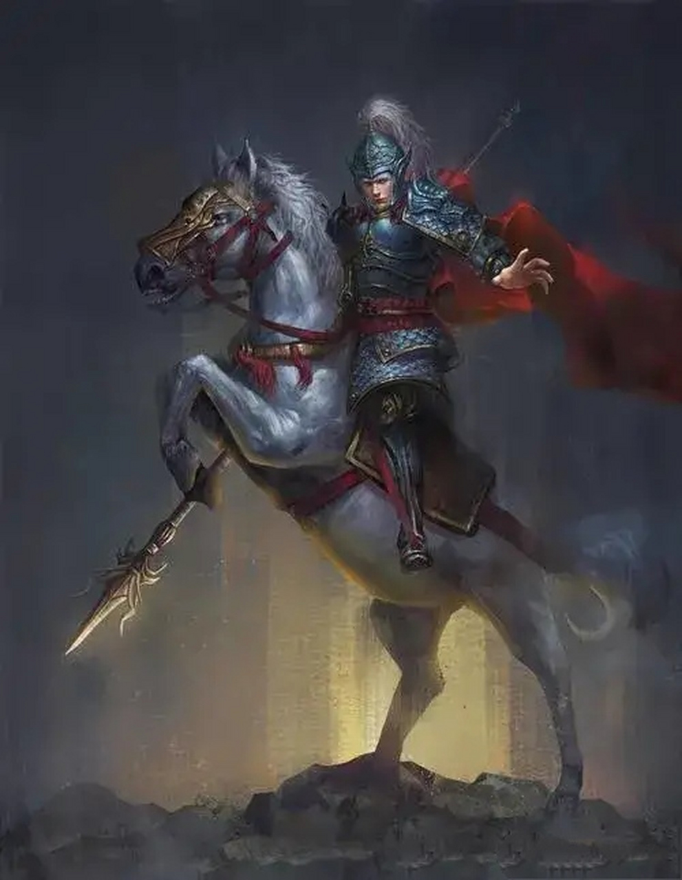 白马银枪  子龙,肯定是《三国演义》中的顶流小生,男人爱他的豪气干云