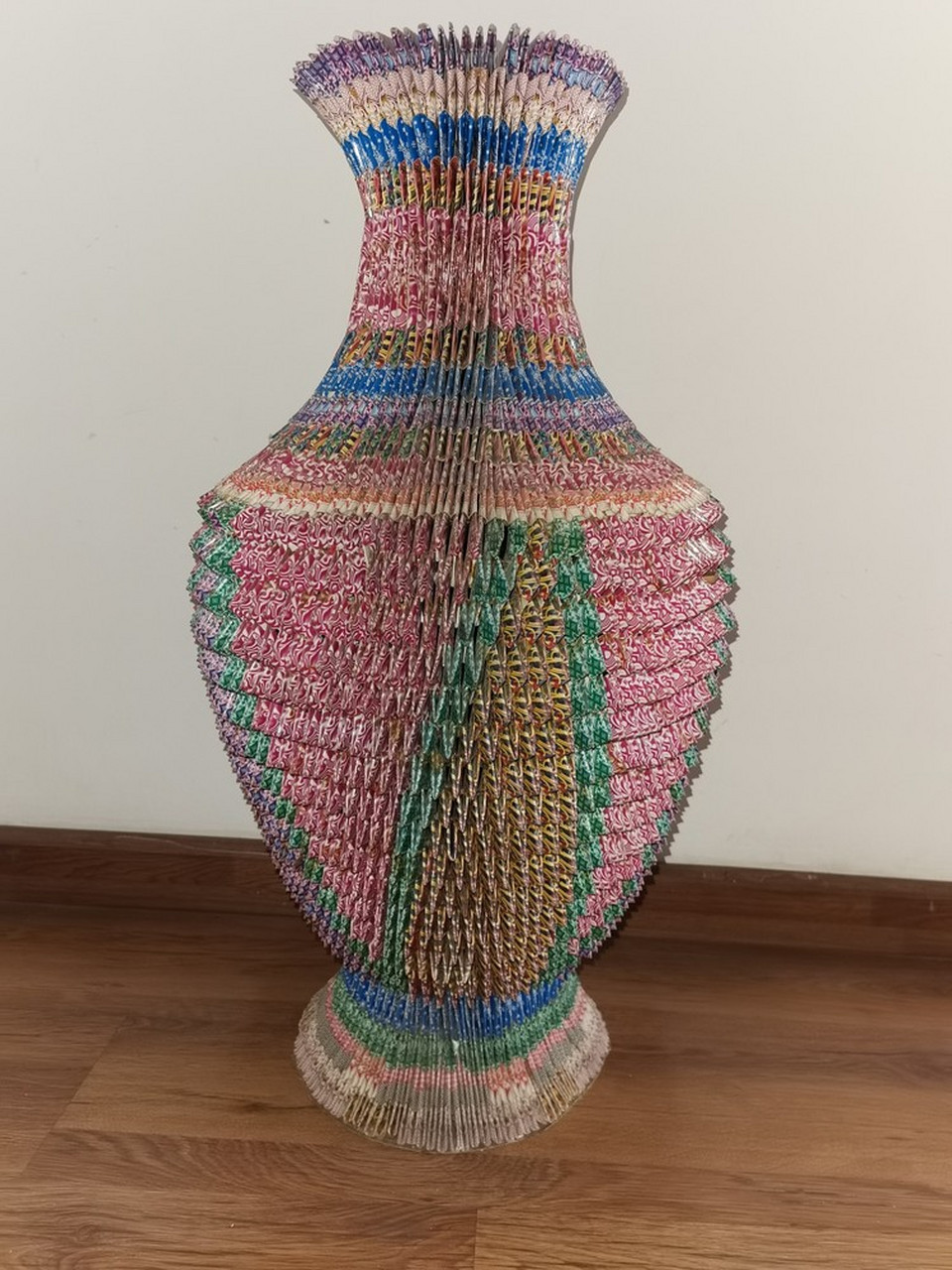 老妈以前使用扑克牌叠的.#手工