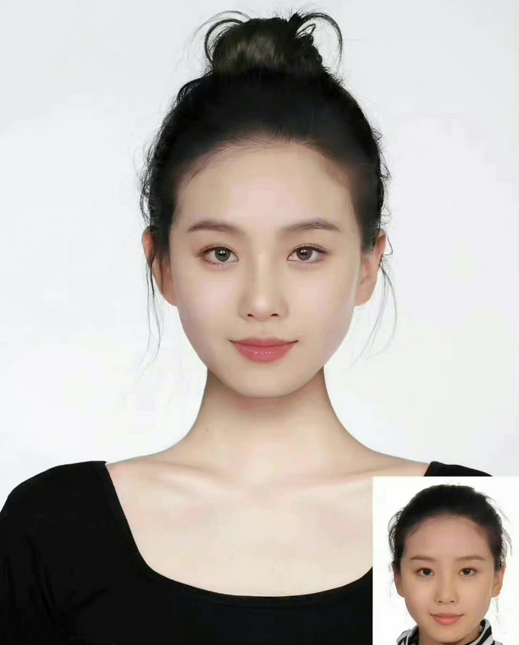 刘诗诗证件照,用一个美字已经无法形容了.[心][心][心][心][心][心]