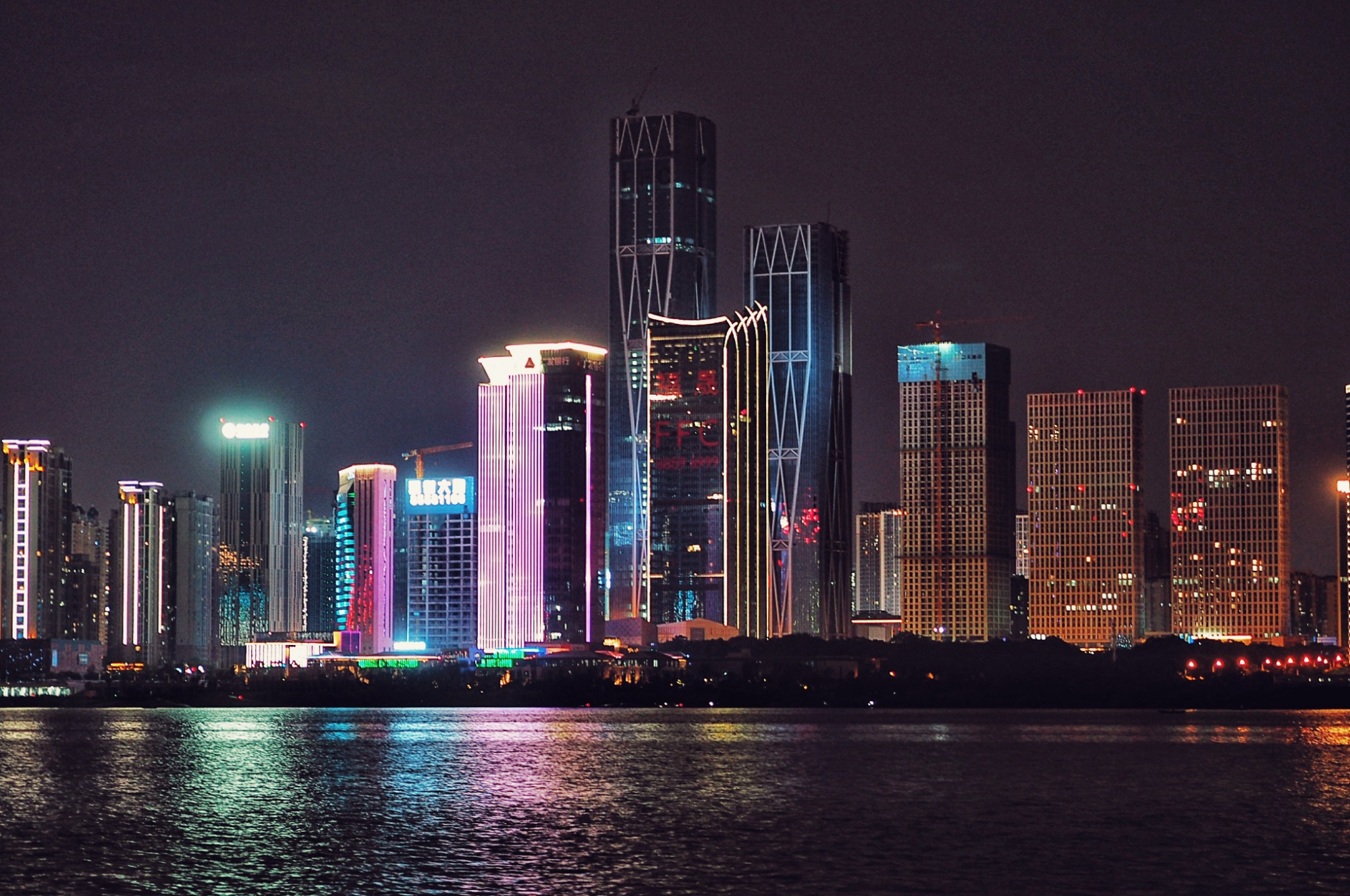 长沙市区夜景图片