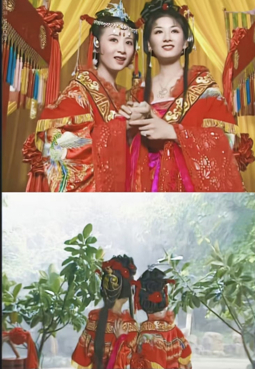 旧版《上错花轿嫁对郎》李玉湖杜冰雁妆造称得上古偶天花板了吧 [微笑