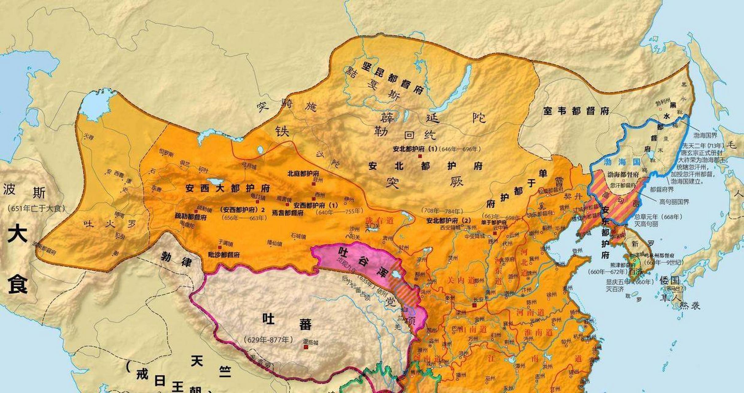 贞观十四年,唐朝大将侯君集攻灭高昌国,唐太宗在西域设立安西都护府