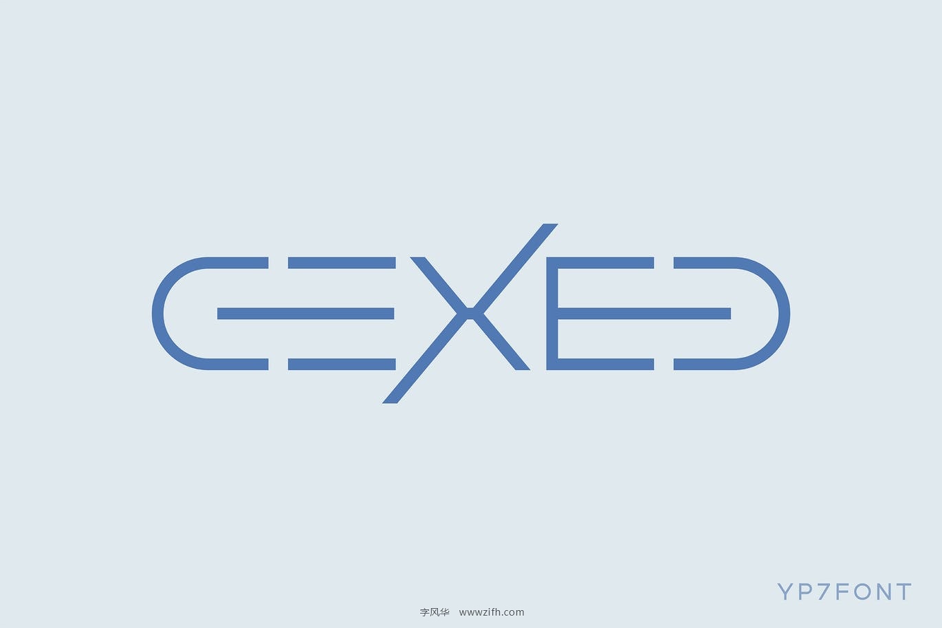 Cexed Modern Display Font