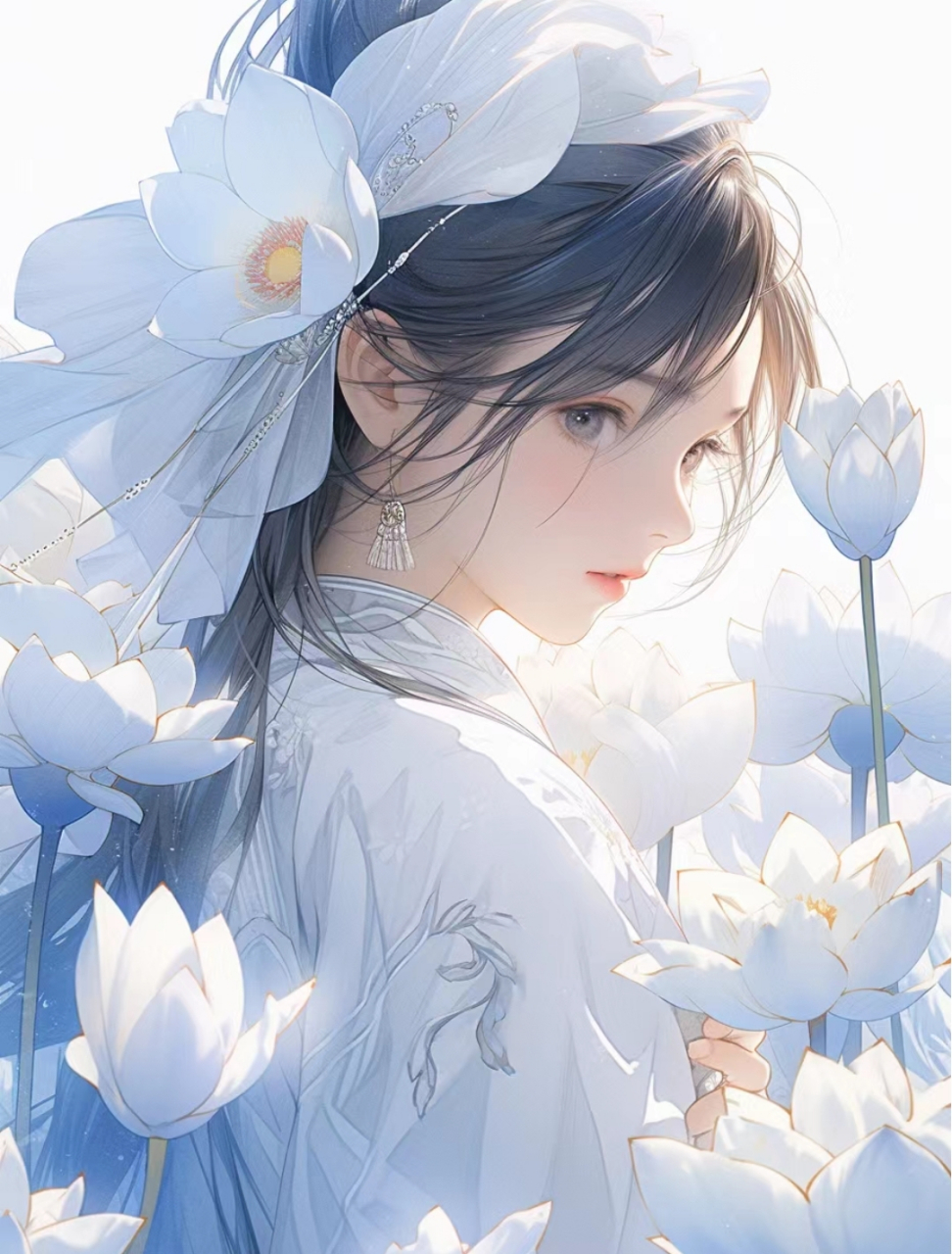 好爱白色系美人