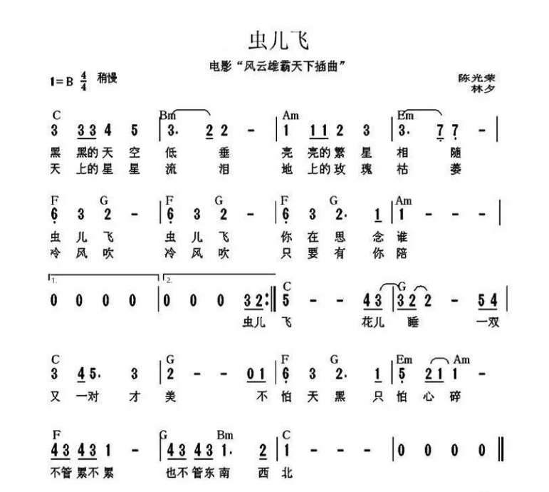 小钟琴虫儿飞图片