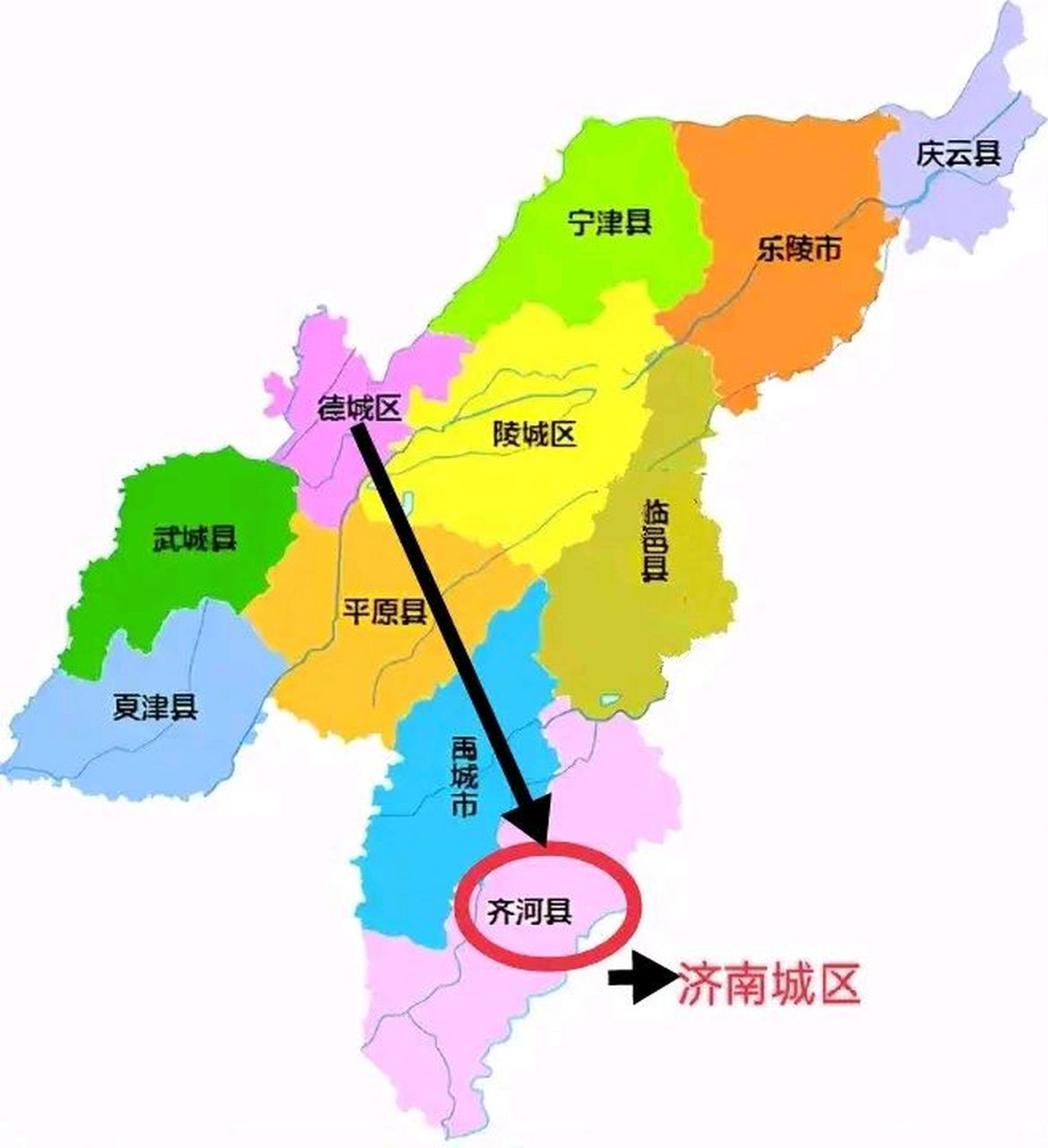 德州市齊河縣,距離德州城區較遠.