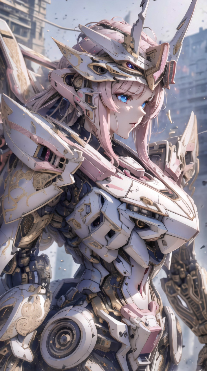 粉色的机甲美女,谁说机甲只是男人的浪漫?