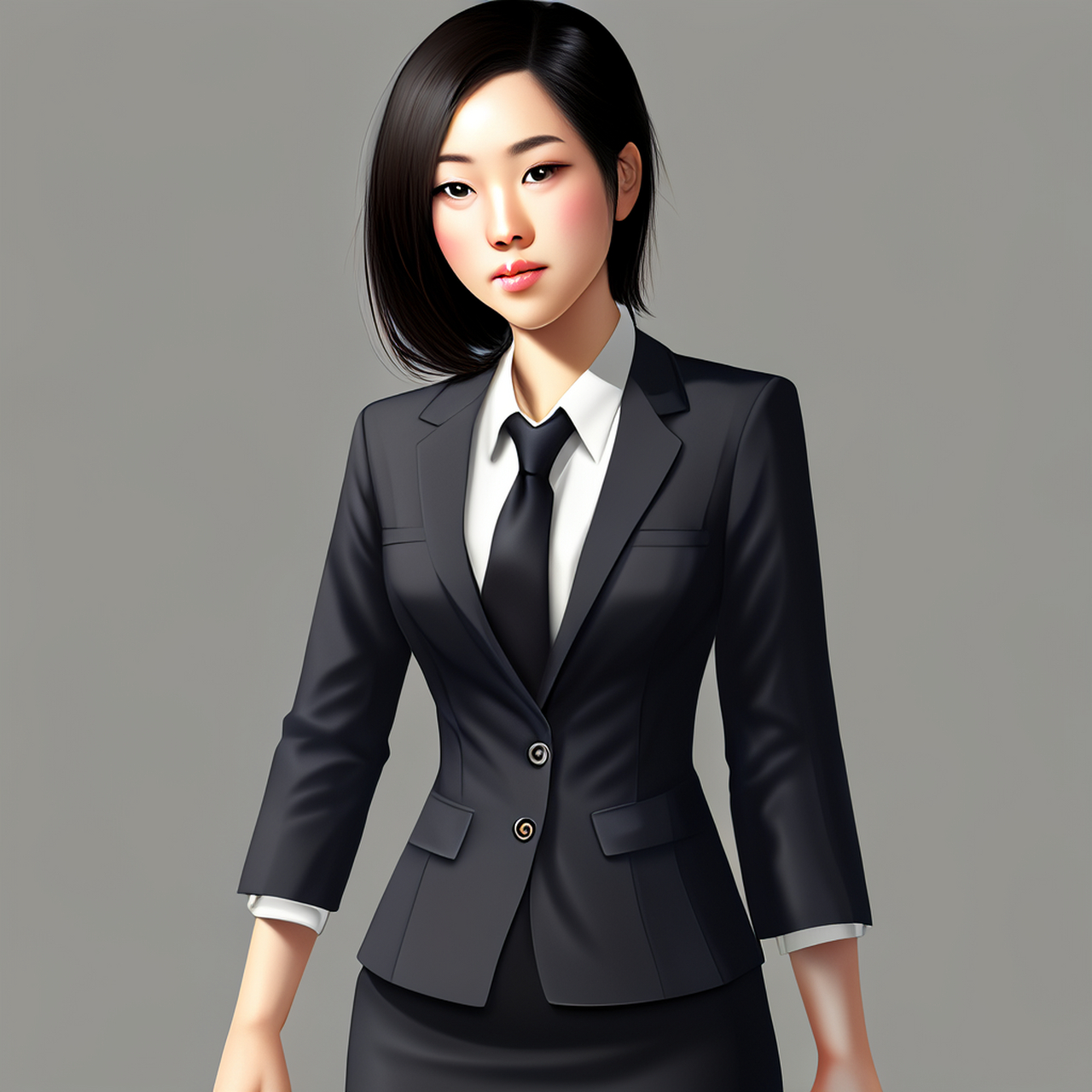 穿职业装的女生～～  穿职业装的女生,有没有很可爱呀,  也不缺少稳重