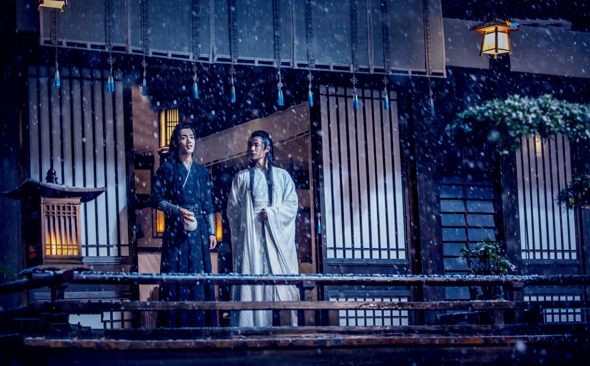 肖战11月7日喜登央视,再现《陈情令》绝美雪景