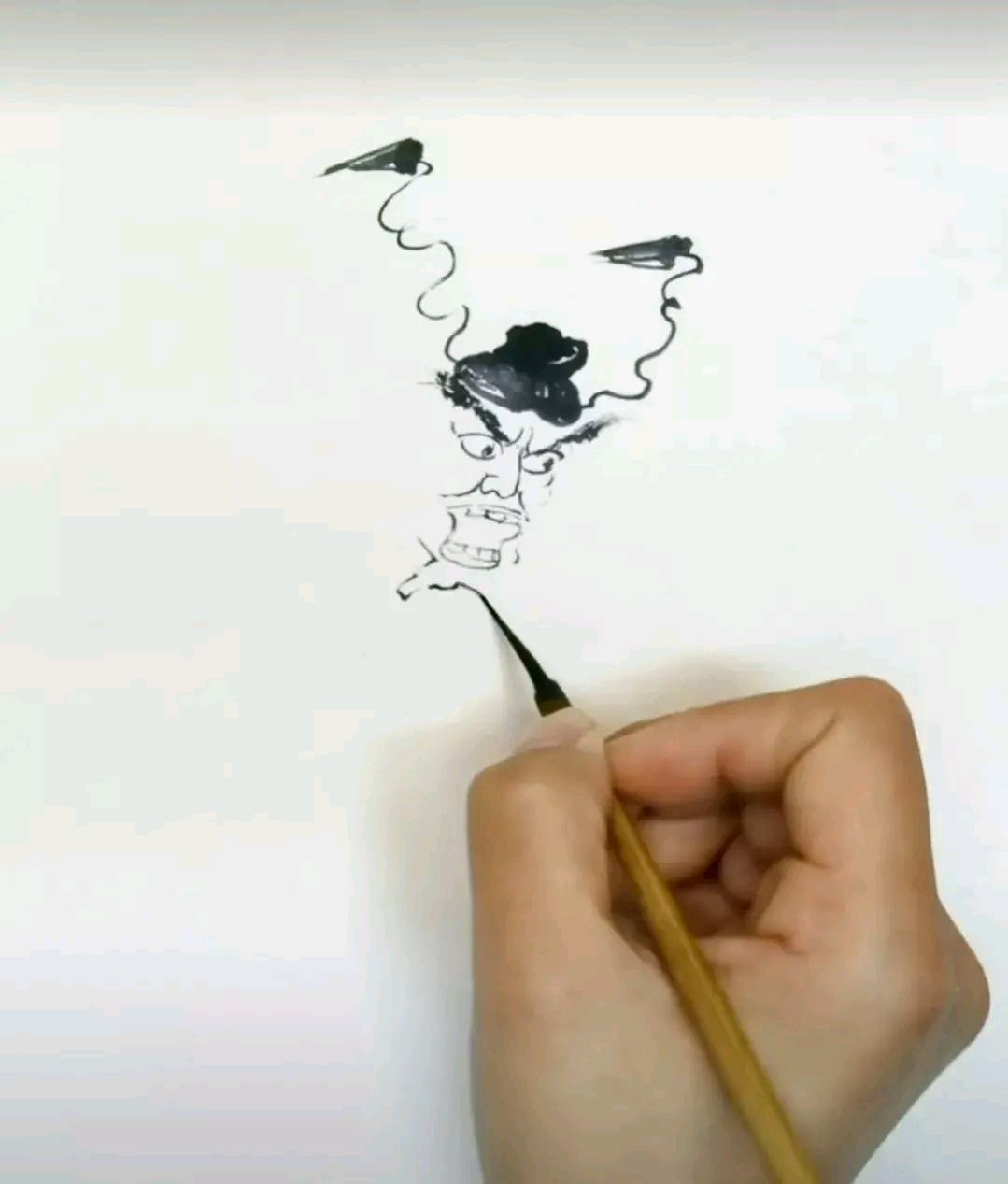 画扇面之钟馗赐福