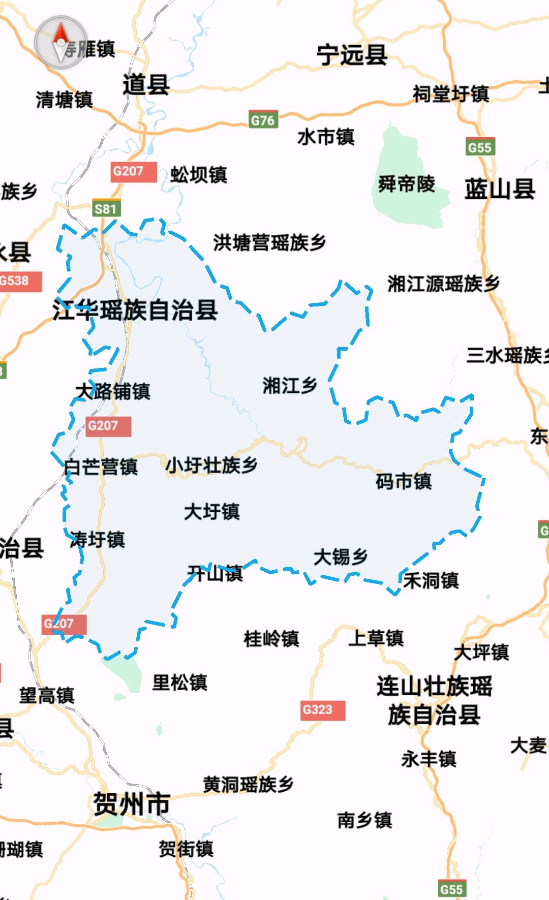 江永县高清地图图片