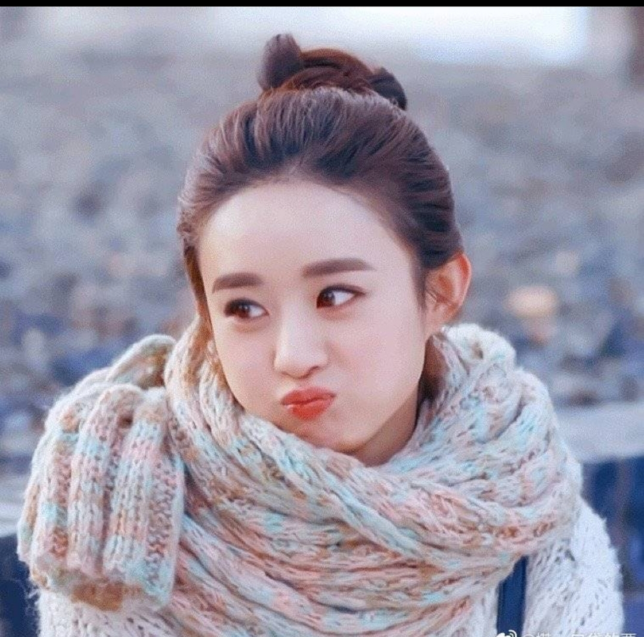 中国圆脸的女演员图片