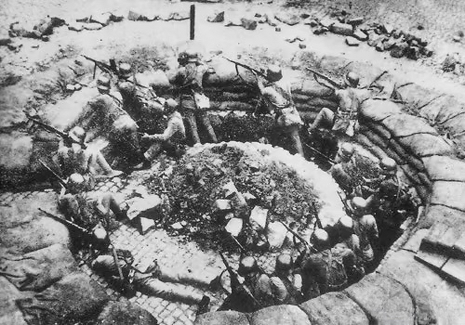 我军真实的机枪阵地