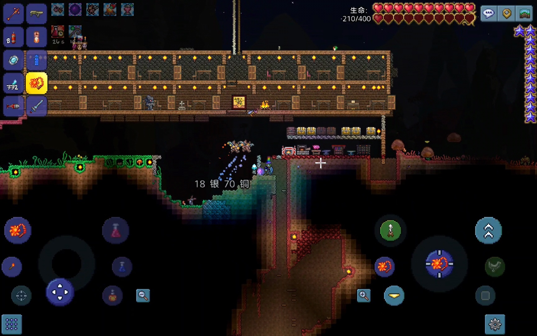 泰拉瑞亚:挖掘精金矿,岩浆从天而降的感觉不爽!