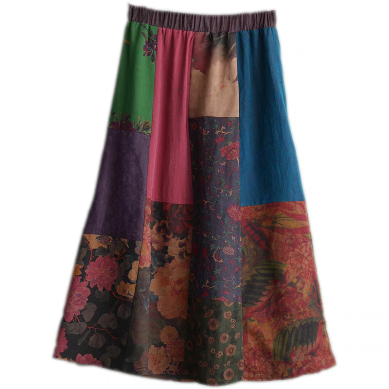 香云纱拼接半身裙,不一样的风情(三)